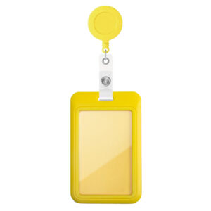 UV Print ABS Plastic ID Card Holder/Staff Lanyard Card Holder/ID Badge Card Holder