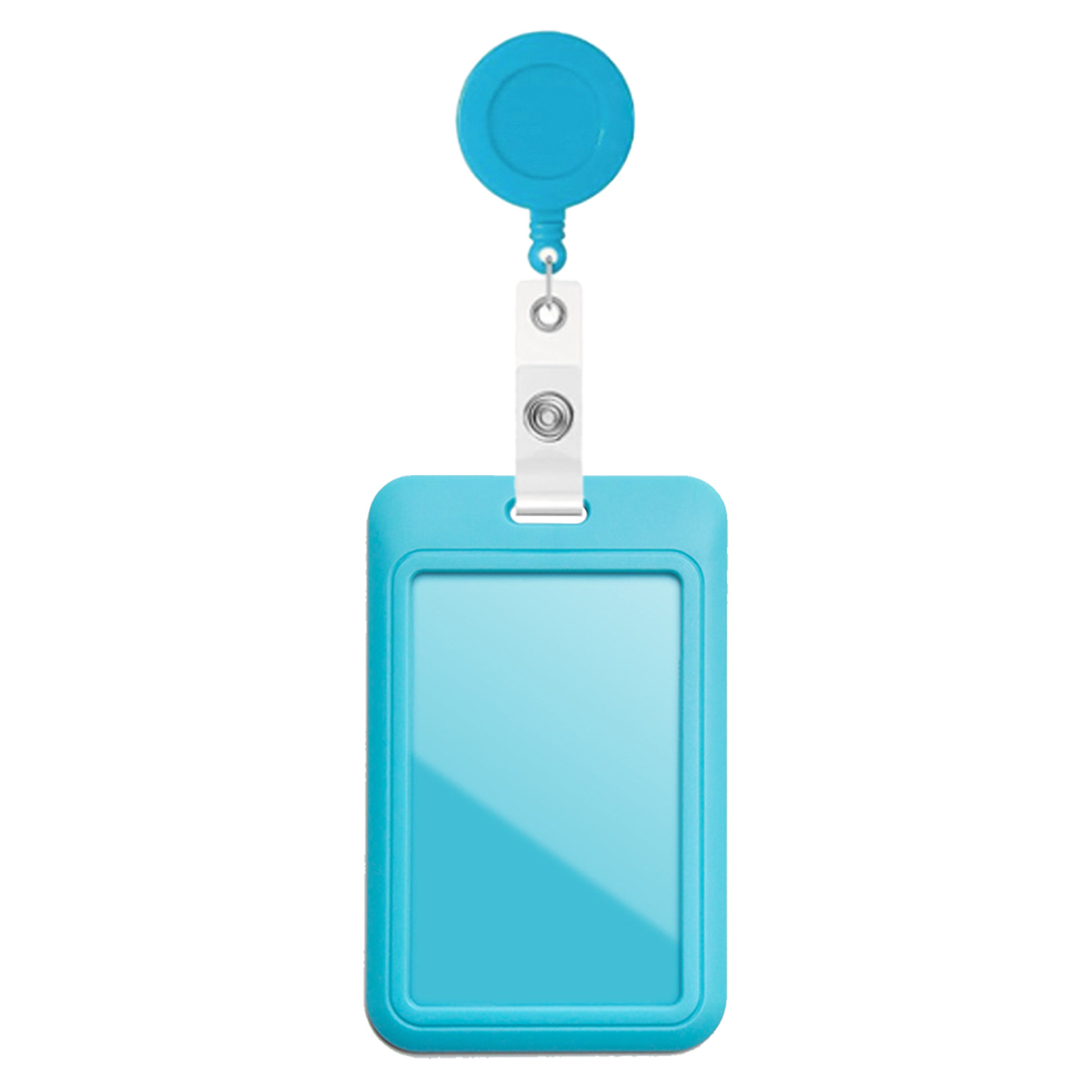 UV Print ABS Plastic ID Card Holder/Staff Lanyard Card Holder/ID Badge Card Holder - Image 2