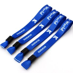 Factory Custom Free Customized Wristband Party Supplies Woven Wristband for Event