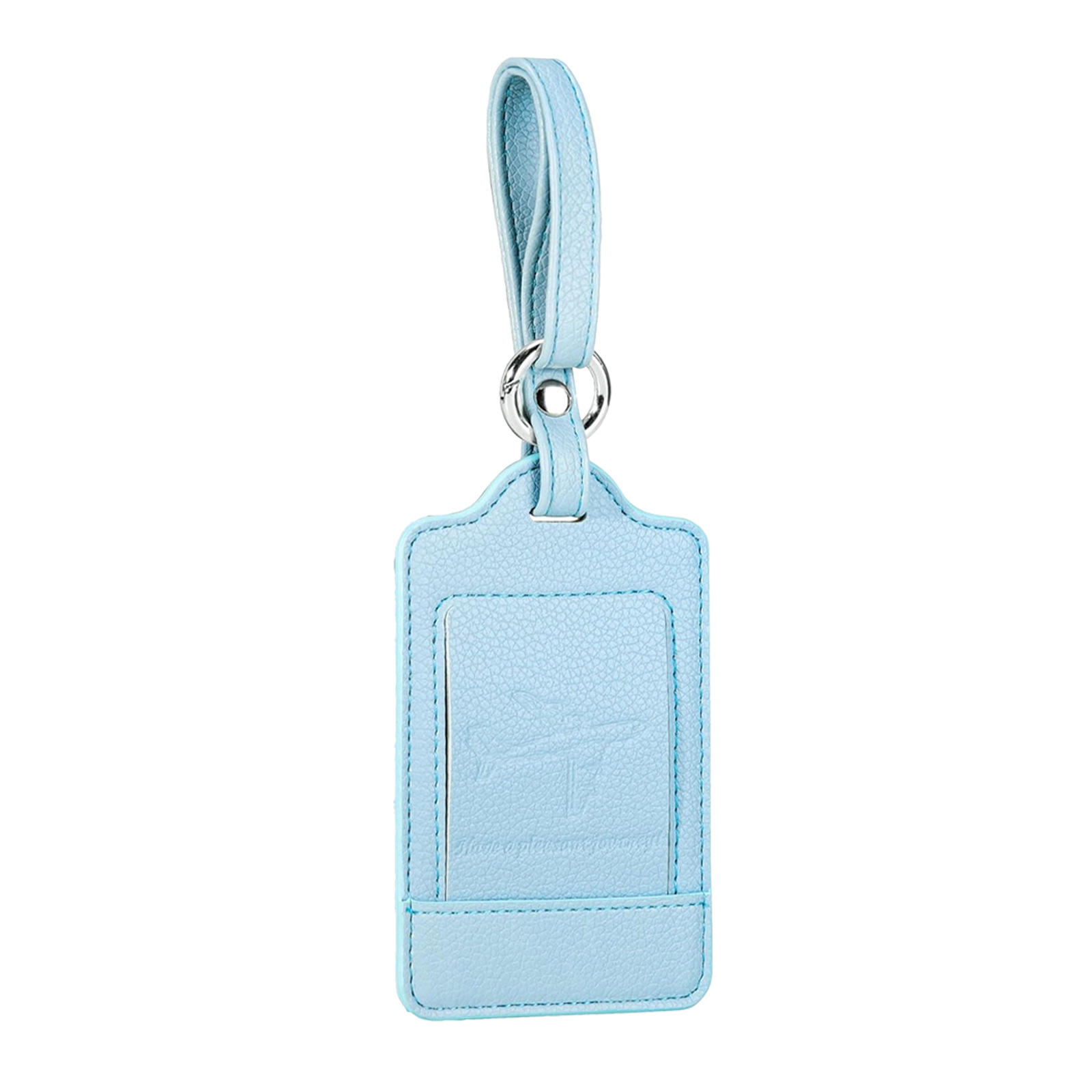 Customizable Airplane Suitcase Tag Travel Blank PU Leather Luggage Tag - Image 3