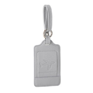 Customizable Airplane Suitcase Tag Travel Blank PU Leather Luggage Tag