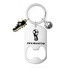 FIFA 2026 No MOQ Stainless Inspirational Keychain Charm Key Chain for Gift