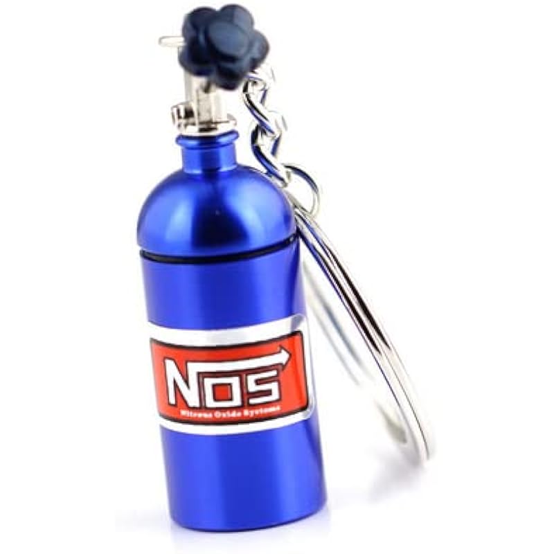 100PCS Turbo Keychain Mini Nitrous Oxide Bottle Urn Keyring Key Chain Ring - Image 2