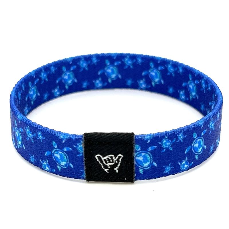 Promotional NFC Jesus Printed Fabric Bracelet RPET Recycle Elastic Wristband with Logo