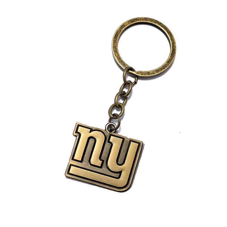 2026 Nuclear Radiation Logo Silver Metal Key Chain Ring - Image 2