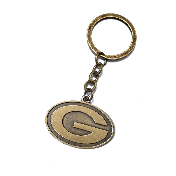 2026 Nuclear Radiation Logo Silver Metal Key Chain Ring - Image 3