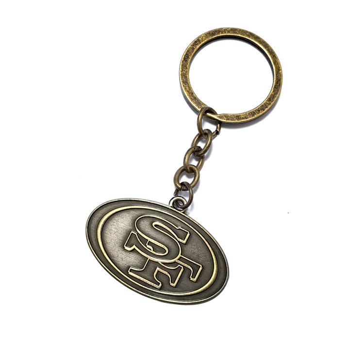2026 Nuclear Radiation Logo Silver Metal Key Chain Ring - Image 4