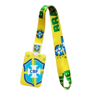 Basketball League Team Fan Gifts Bank Cards Badges With Polyester Lanyard