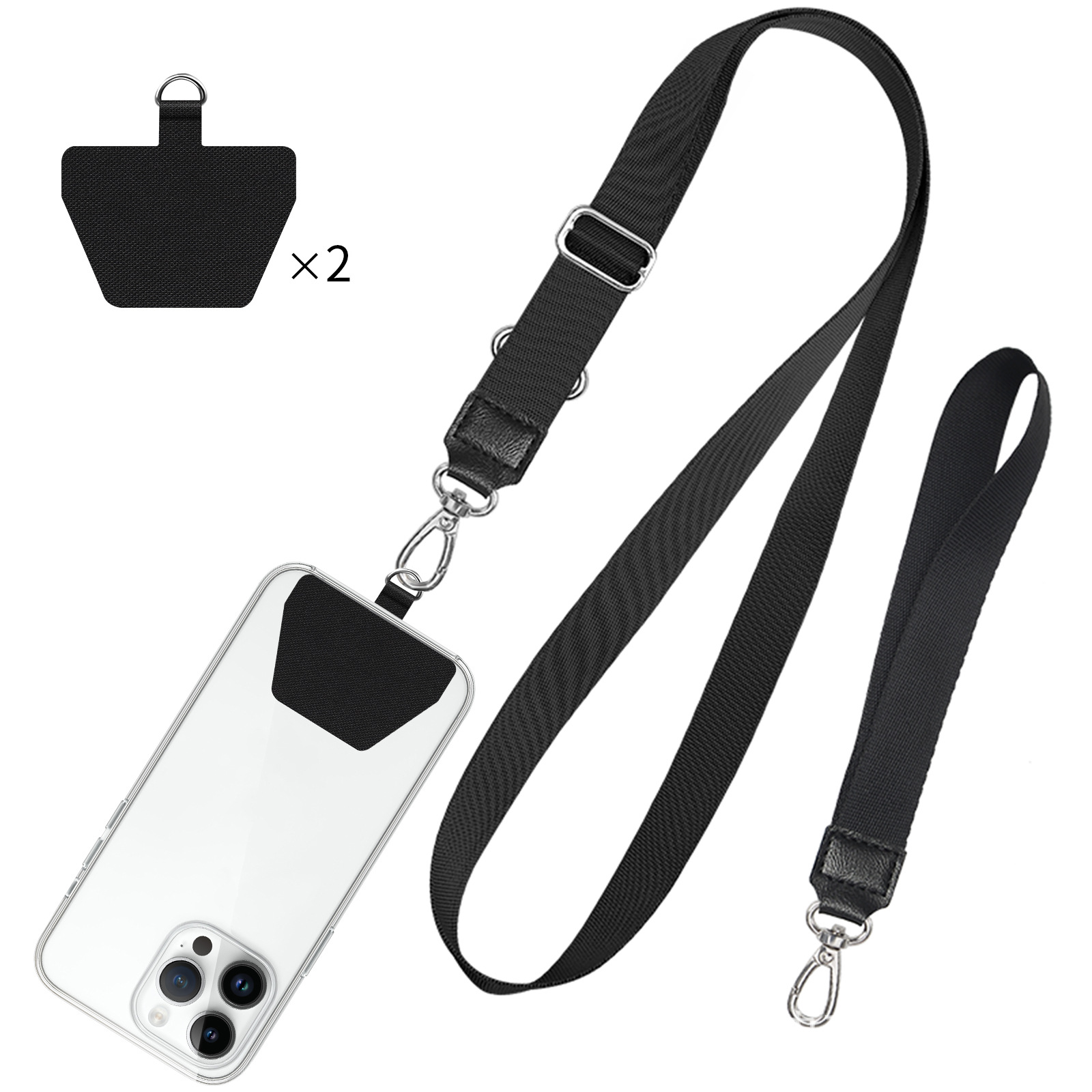 2026 Universal Strap Phone Lanyard Tether Tab Pad Cell Phone Safety Tether Pad Patch - Image 2